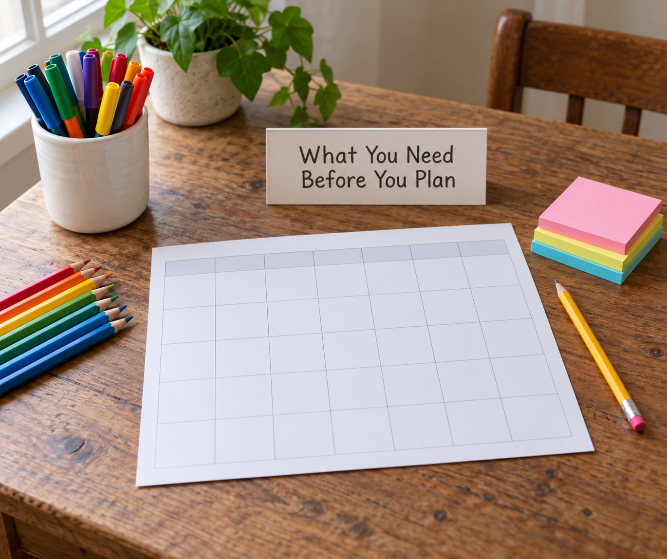 What You Need Before You Plan