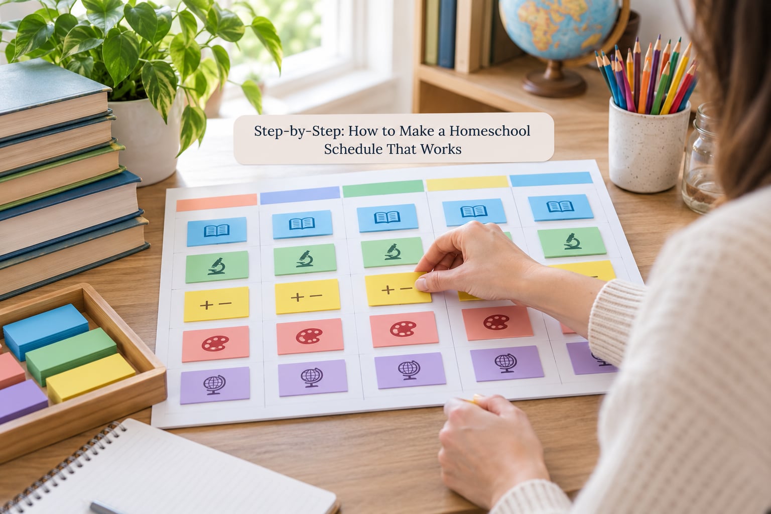 Step-by-Step: How to Make a Homeschool Schedule That Works