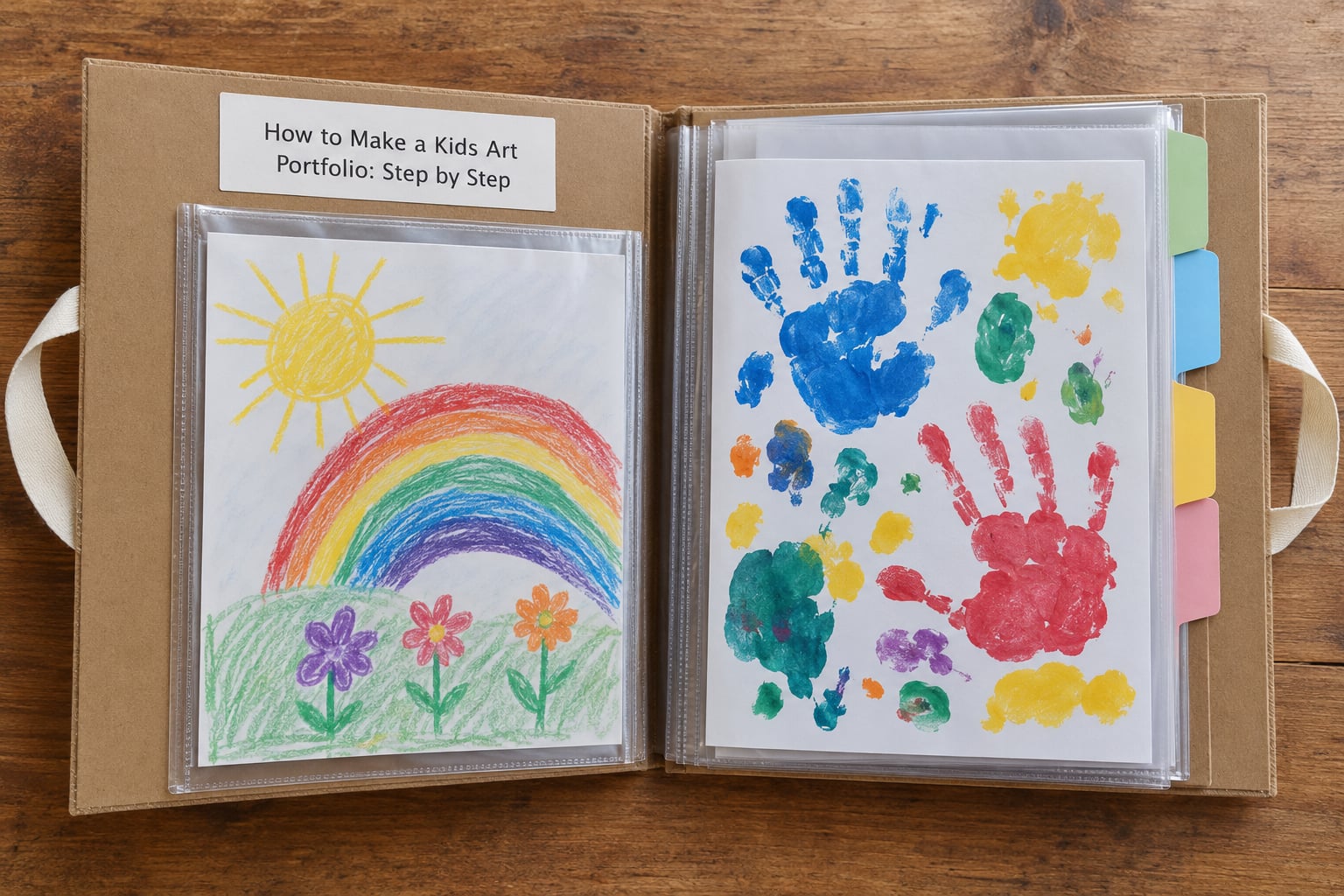 How to Make a Kids Art Portfolio: Step by Step