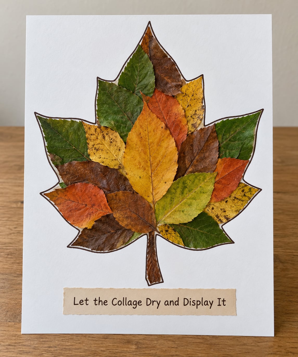 Let the Collage Dry and Display It