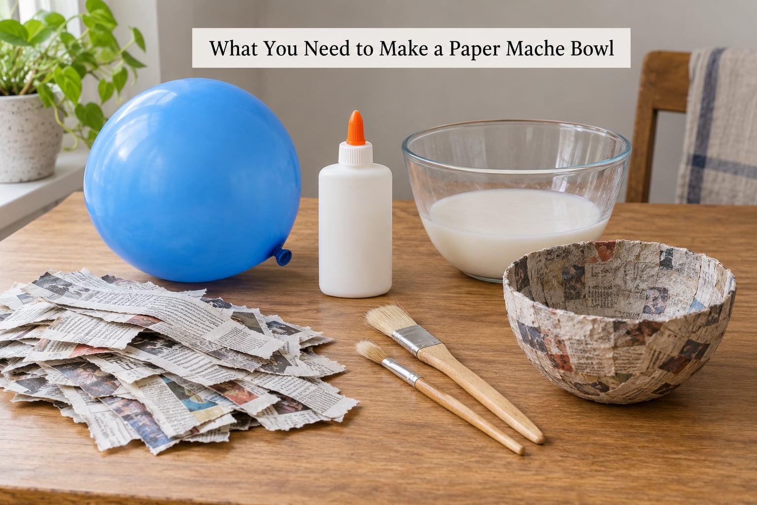 What You Need to Make a Paper Mache Bowl