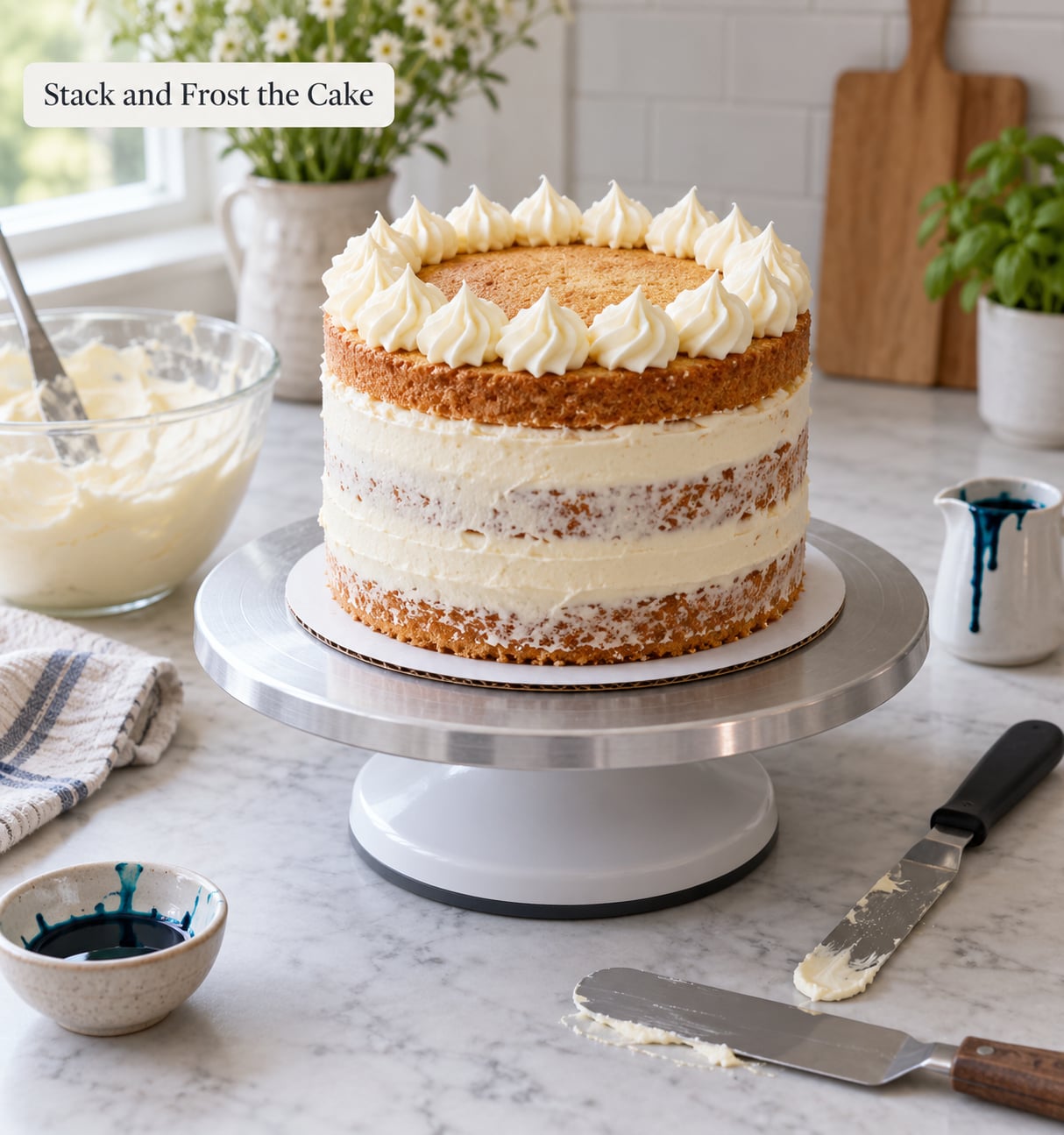 Stack and Frost the Cake