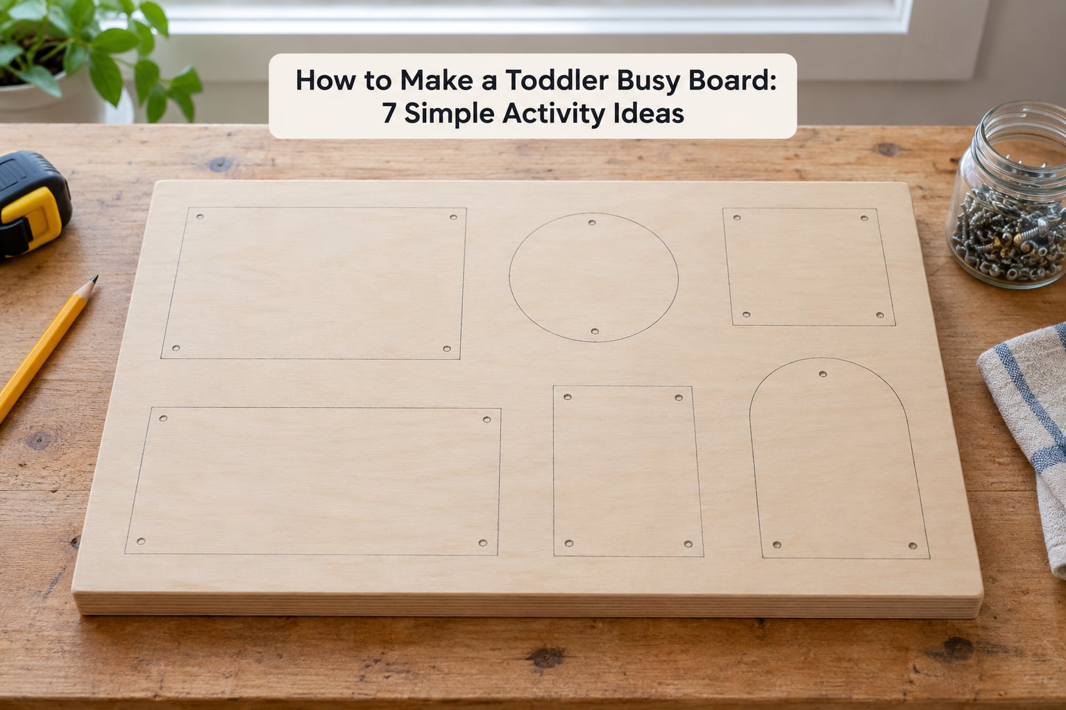 How to Make a Toddler Busy Board: 7 Simple Activity Ideas