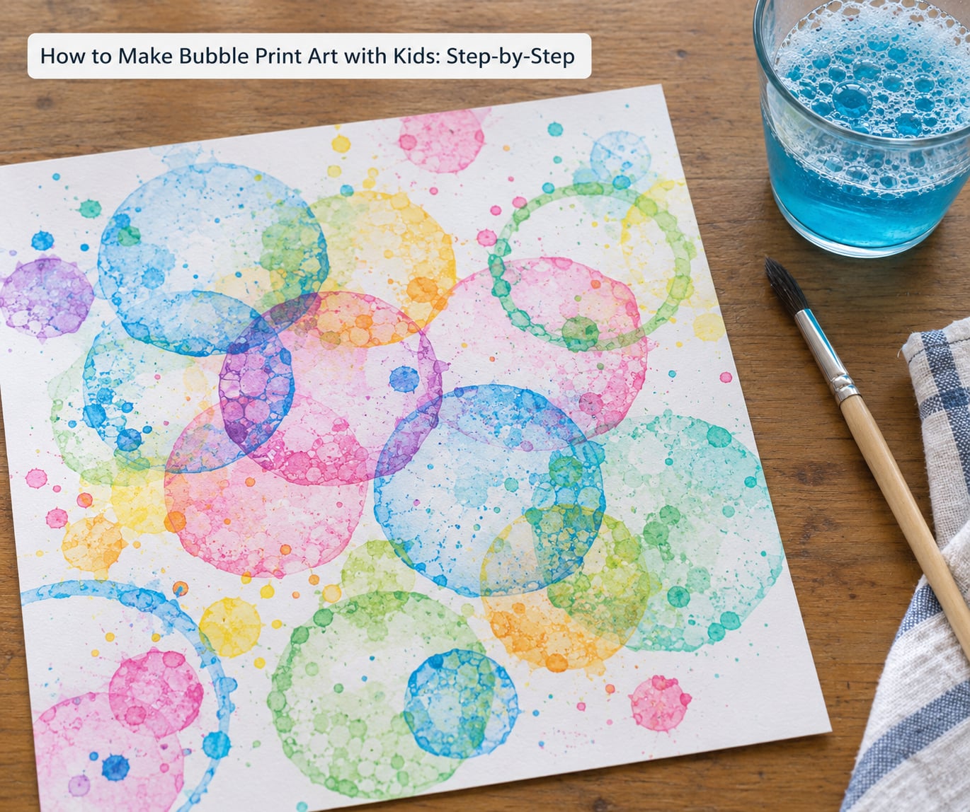 How to Make Bubble Print Art with Kids: Step-by-Step