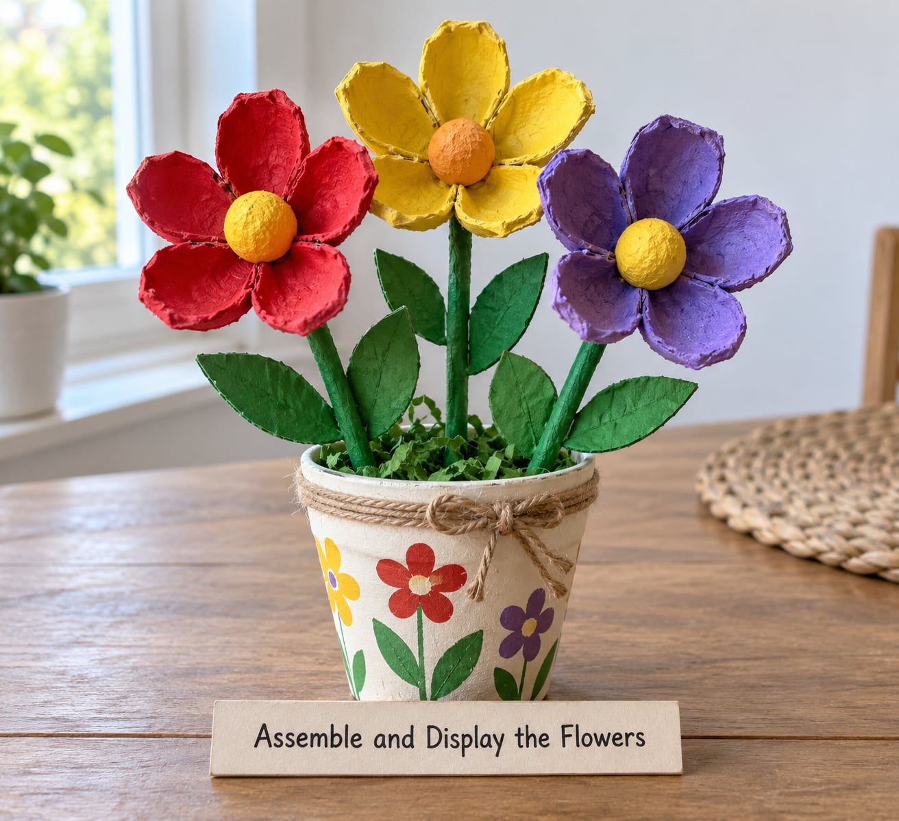 Assemble and Display the Flowers