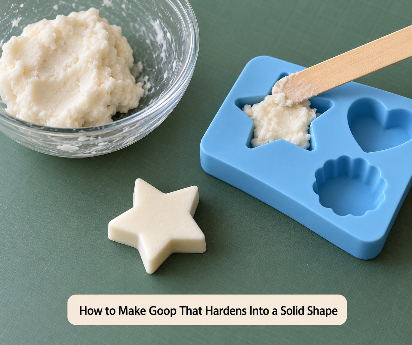 How to Make Goop That Hardens Into a Solid Shape