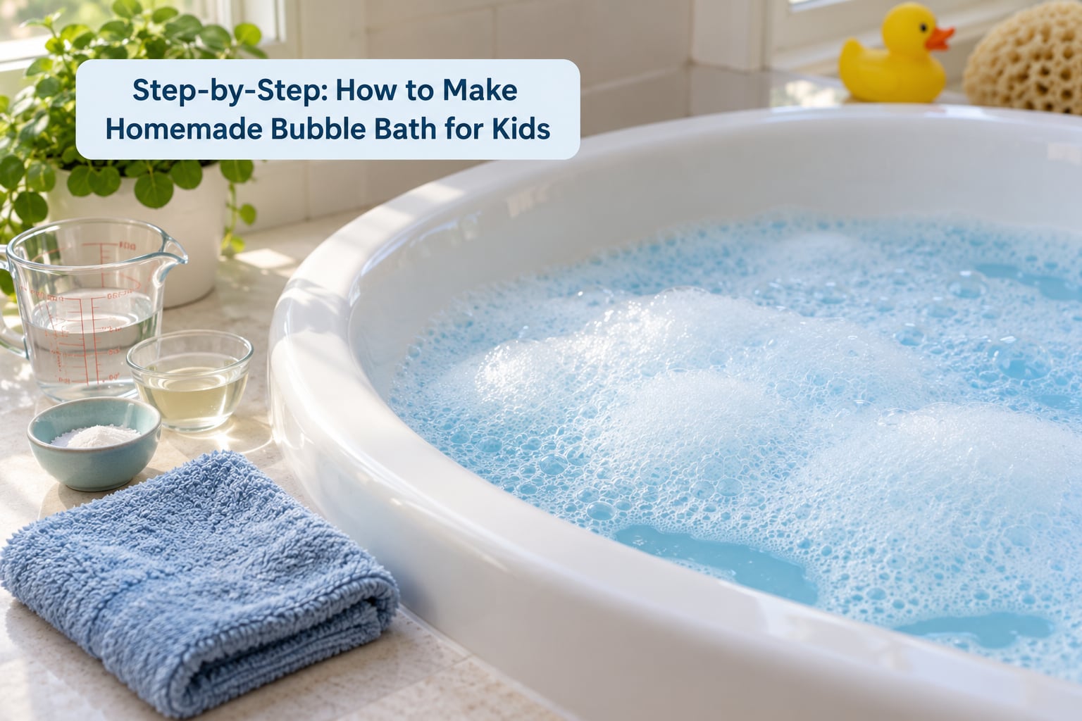 Step-by-Step: How to Make Homemade Bubble Bath for Kids