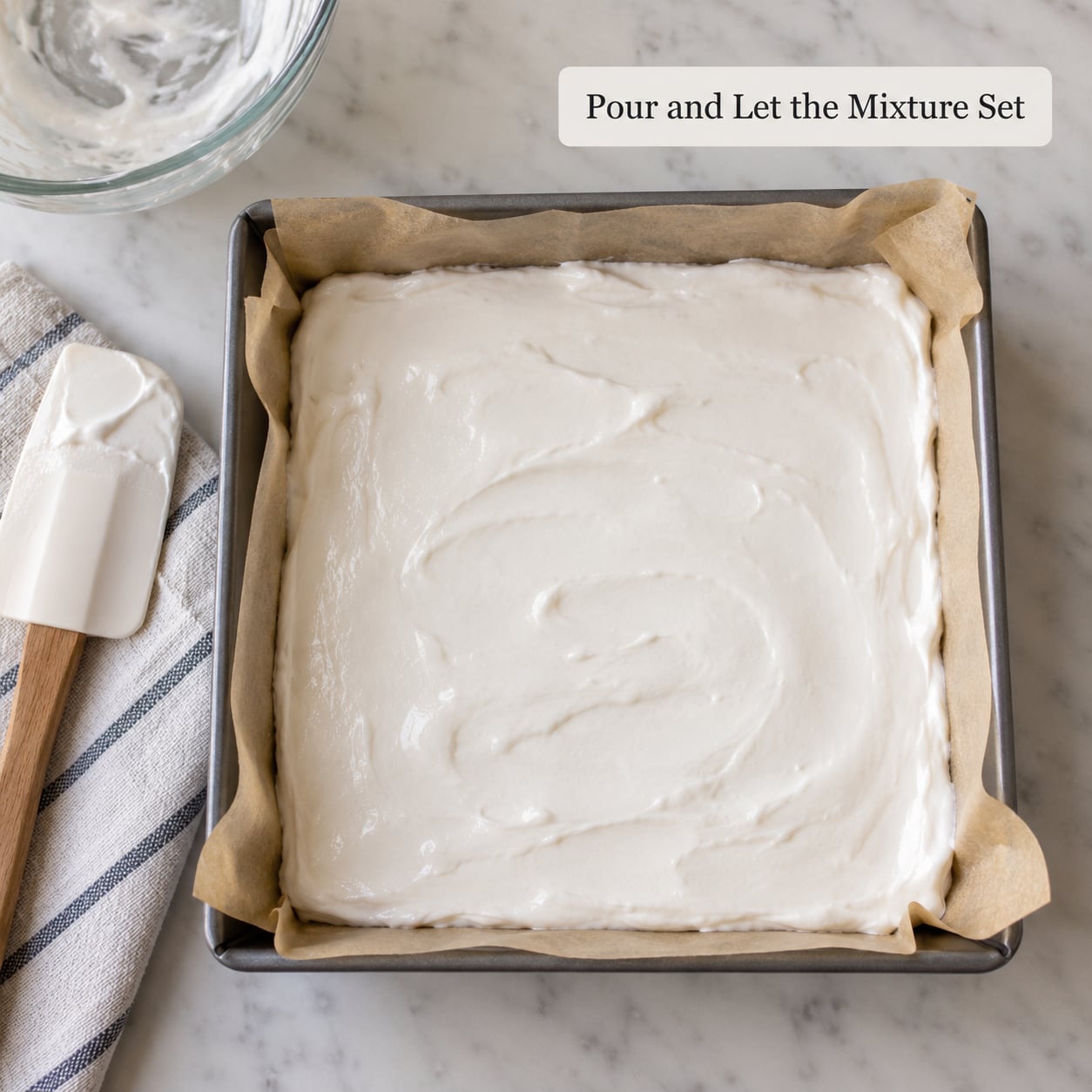 Pour and Let the Mixture Set
