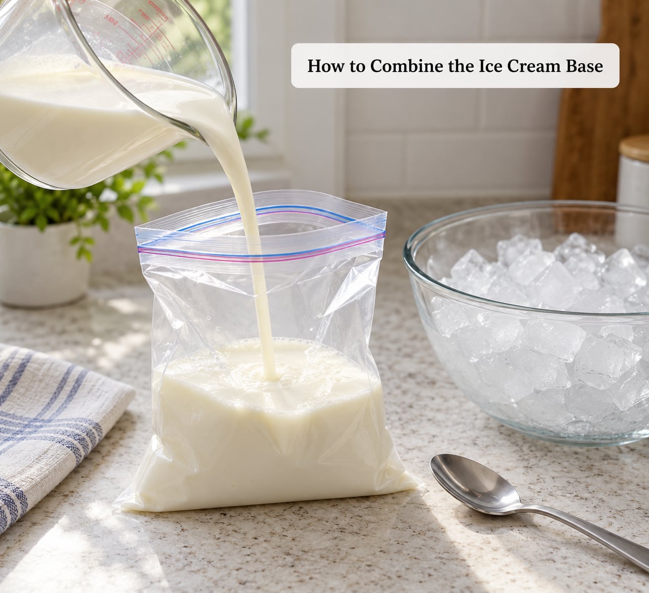 How to Combine the Ice Cream Base