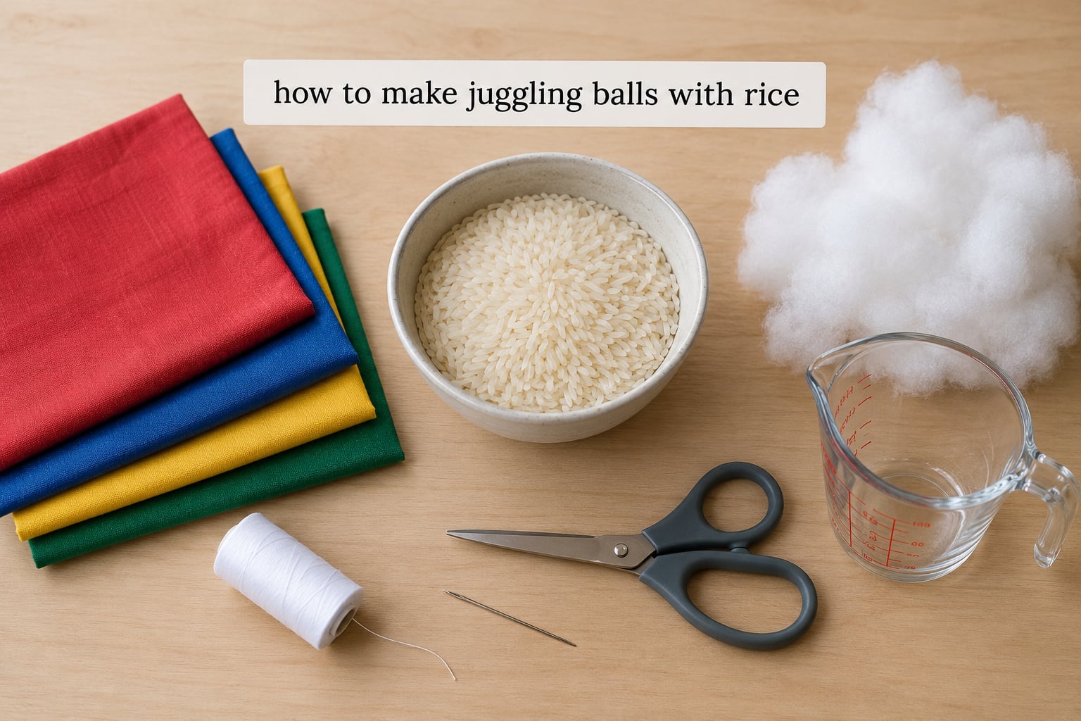 how to make juggling balls with rice