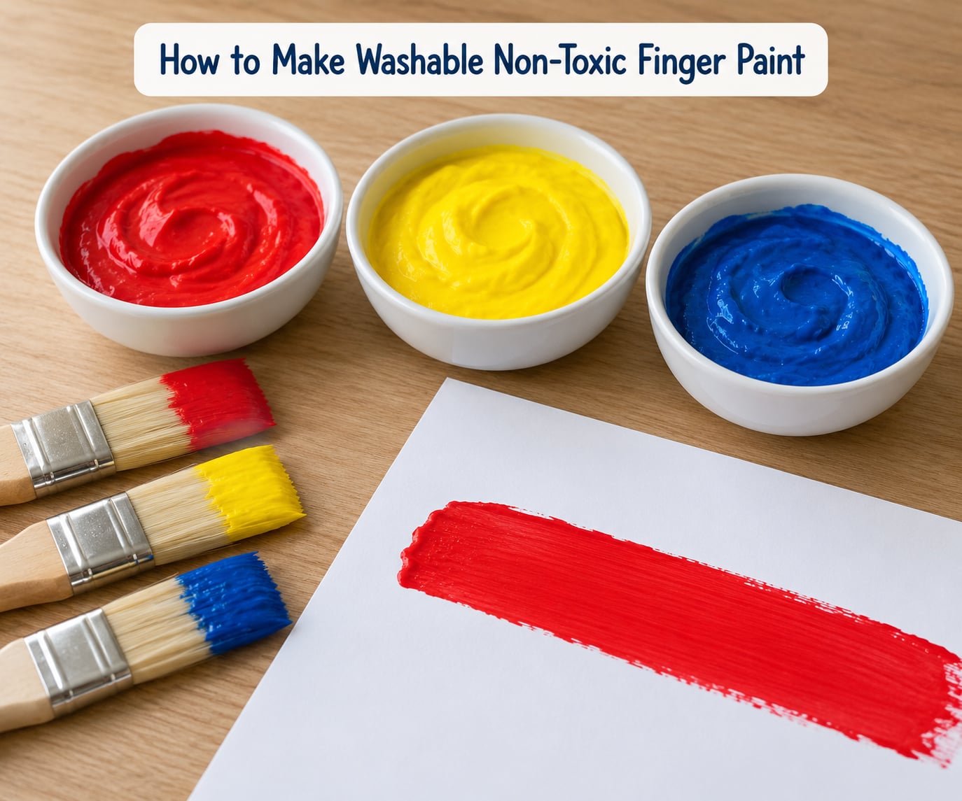 How to Make Washable Non-Toxic Finger Paint