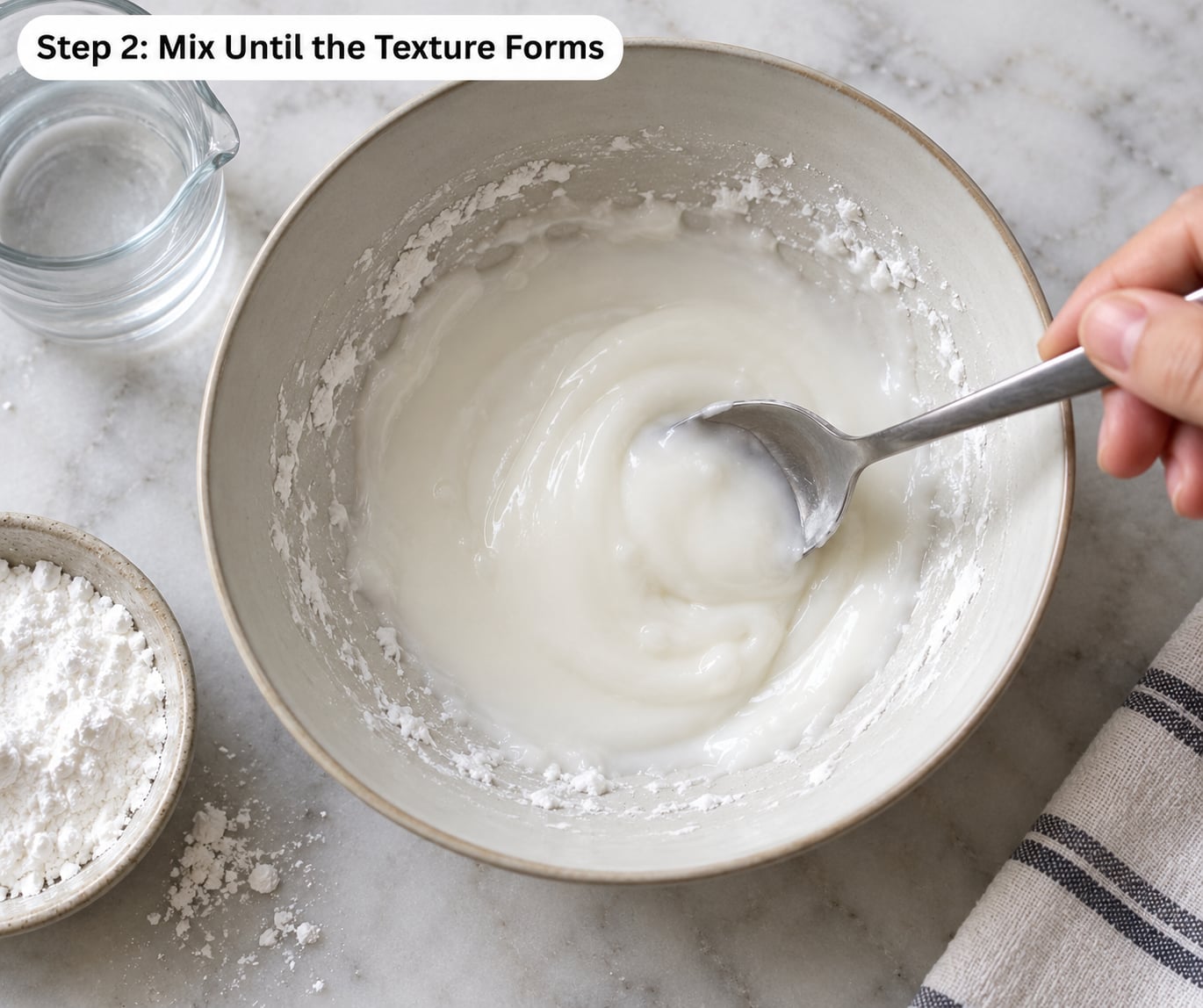 Step 2: Mix Until the Texture Forms