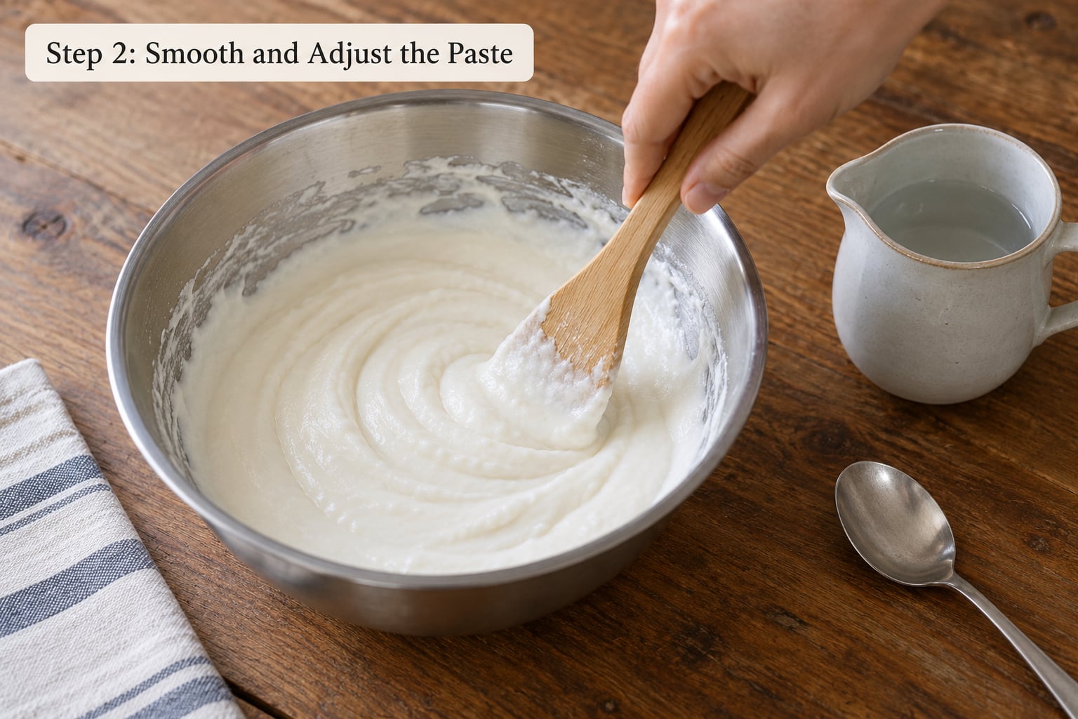 Step 2: Smooth and Adjust the Paste