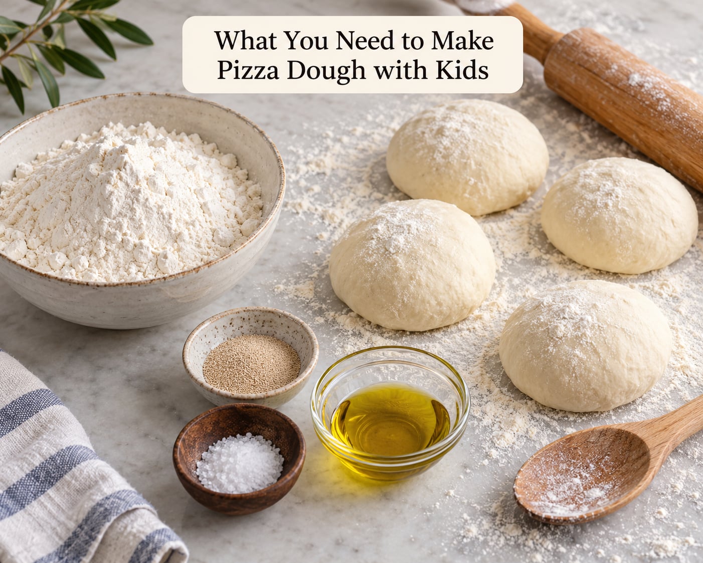 What You Need to Make Pizza Dough with Kids