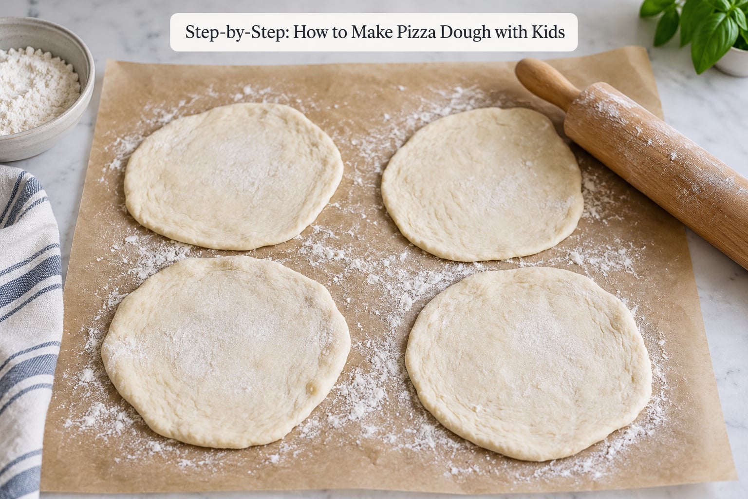 Step-by-Step: How to Make Pizza Dough with Kids