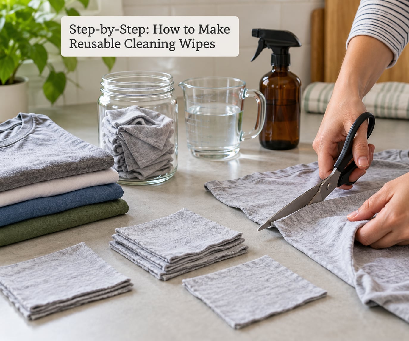 Step-by-Step: How to Make Reusable Cleaning Wipes