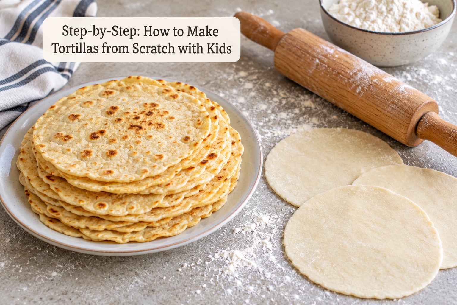 Step-by-Step: How to Make Tortillas from Scratch with Kids