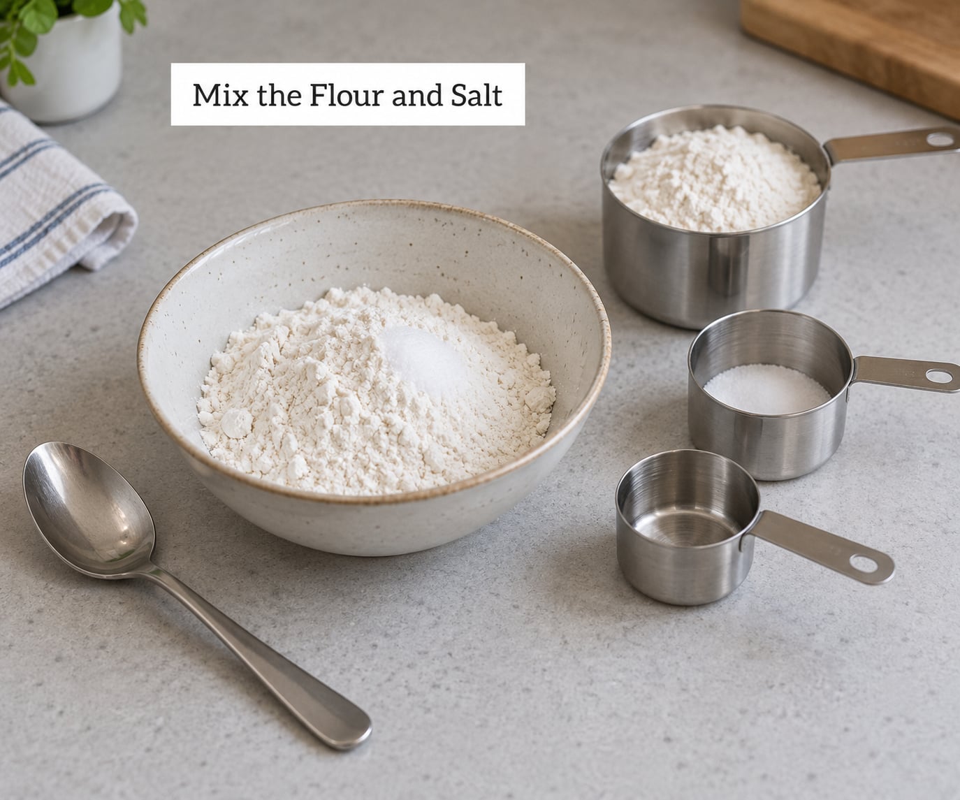 Mix the Flour and Salt