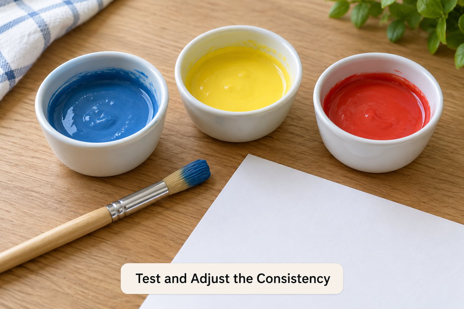 Test and Adjust the Consistency
