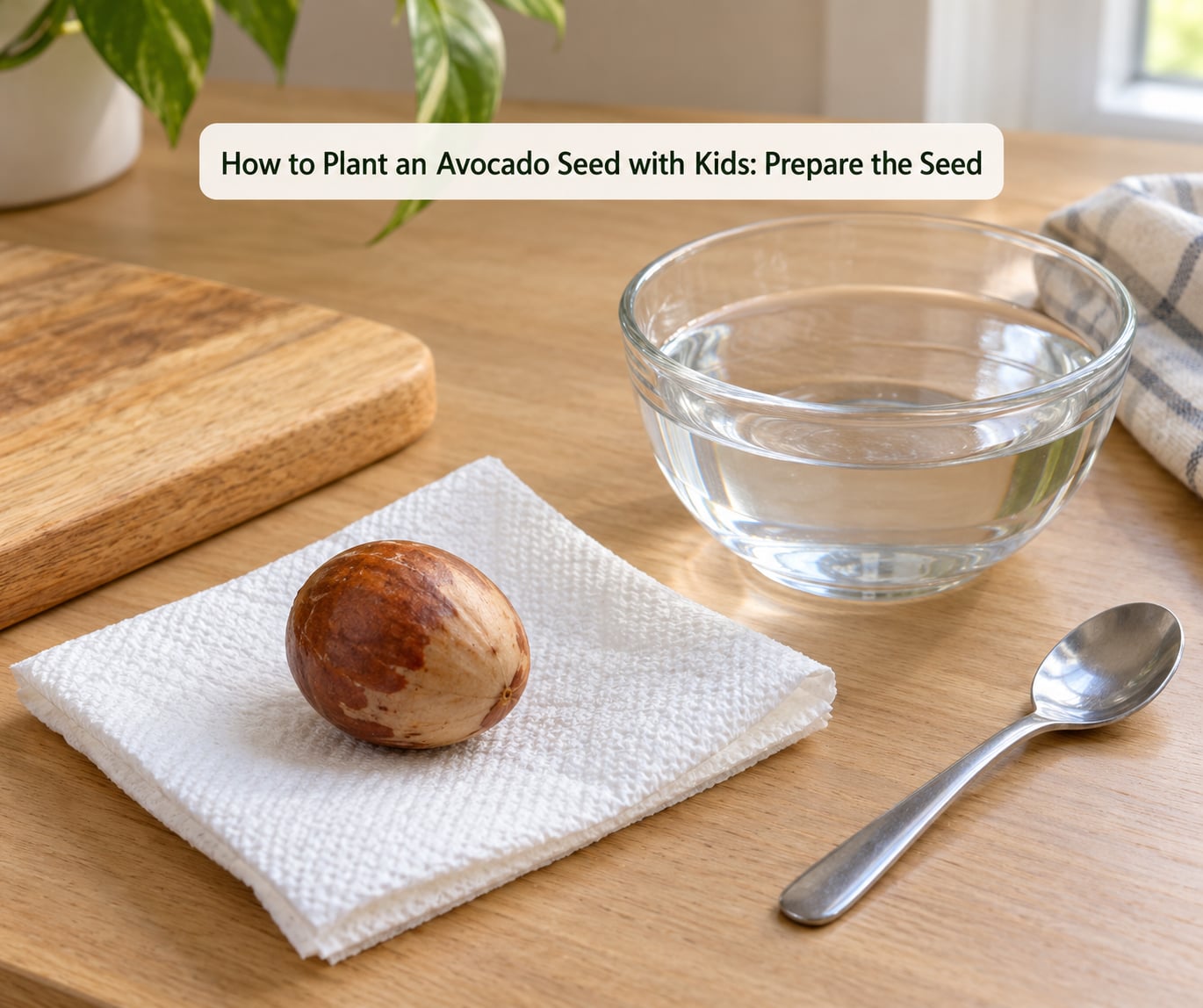 How to Plant an Avocado Seed with Kids: Prepare the Seed