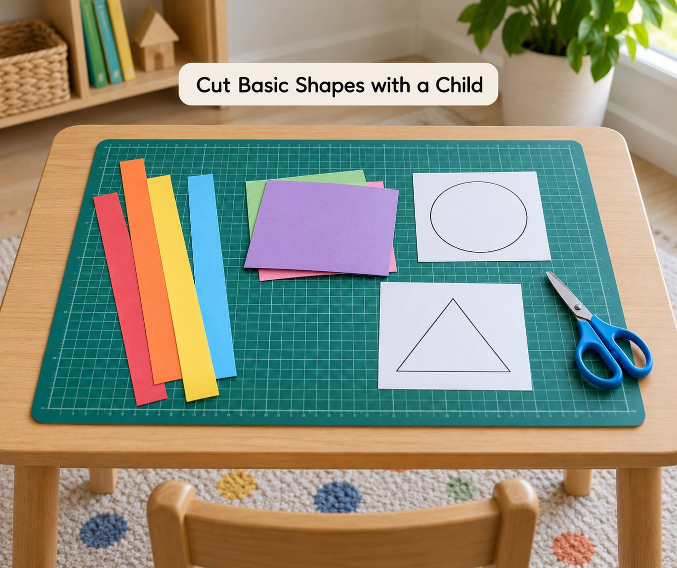 Cut Basic Shapes with a Child