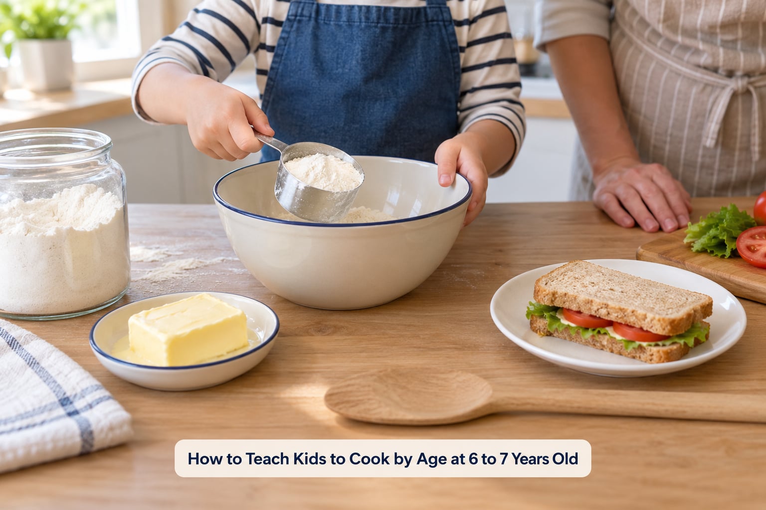 How to Teach Kids to Cook by Age at 6 to 7 Years Old