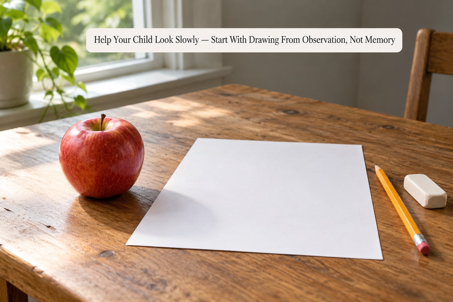Help Your Child Look Slowly — Start With Drawing From Observation, Not Memory