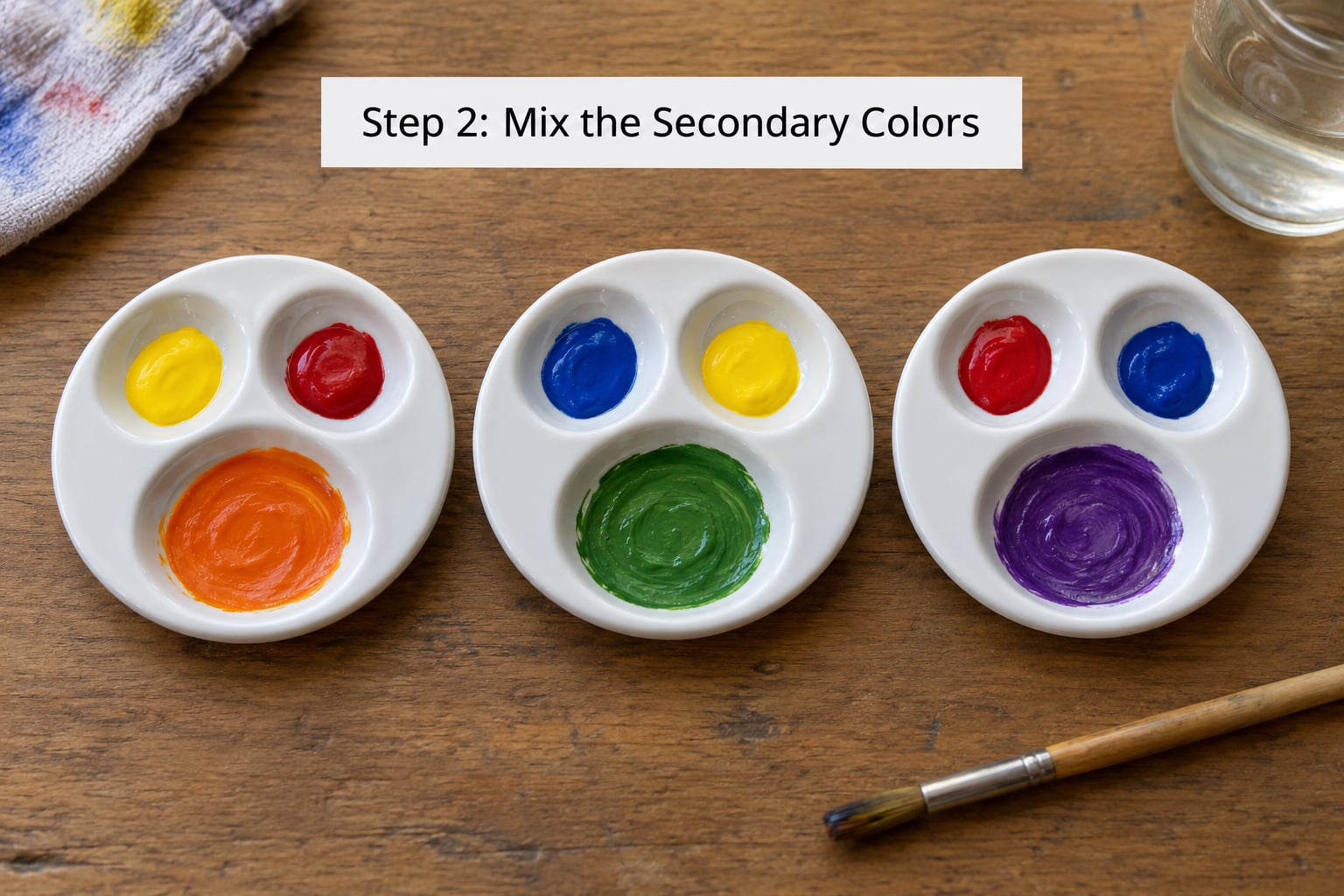 Step 2: Mix the Secondary Colors