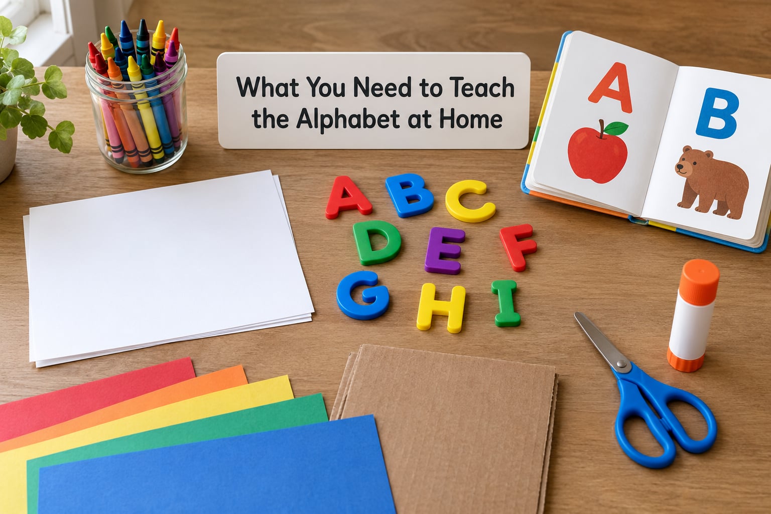What You Need to Teach the Alphabet at Home