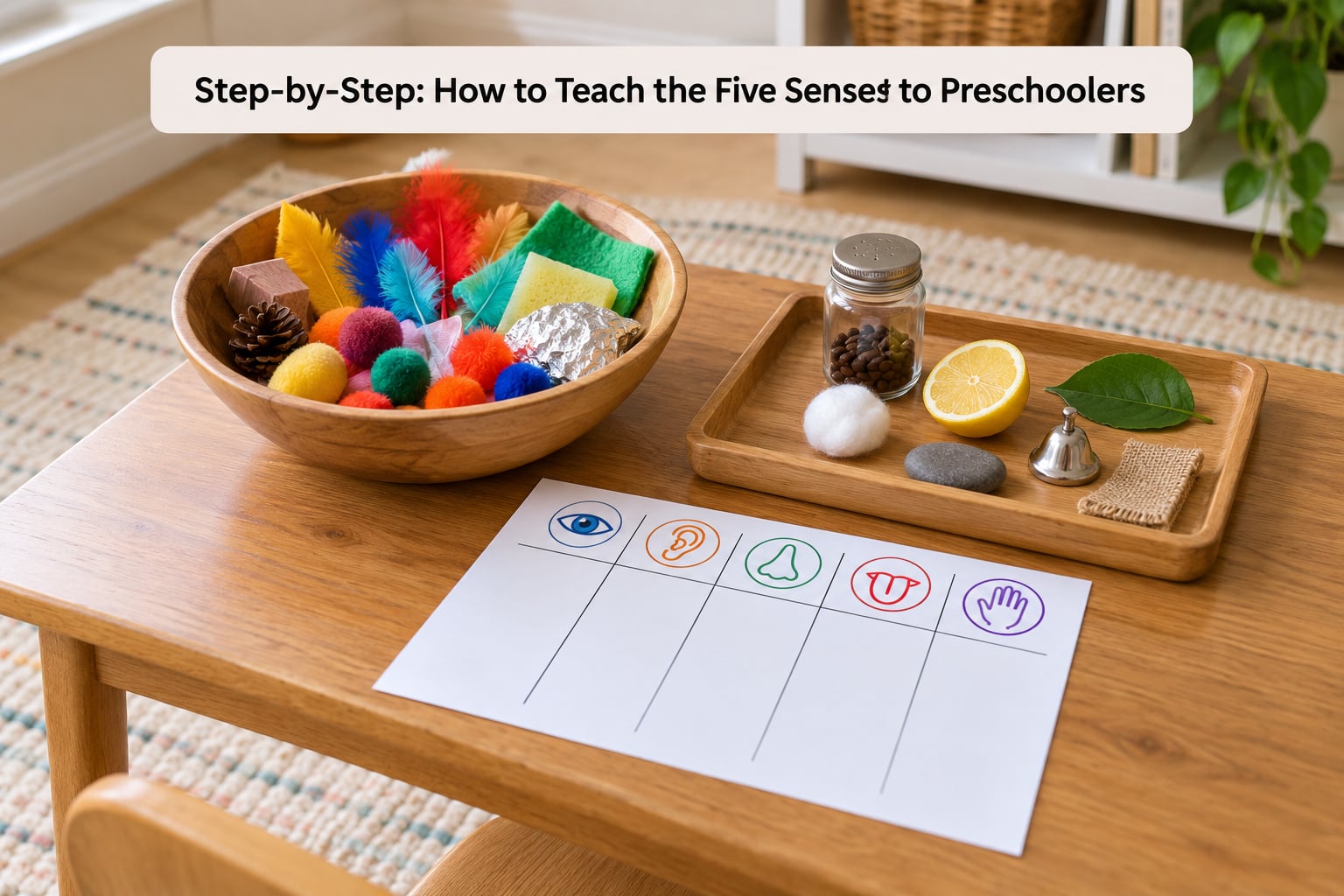 Step-by-Step: How to Teach the Five Senses to Preschoolers