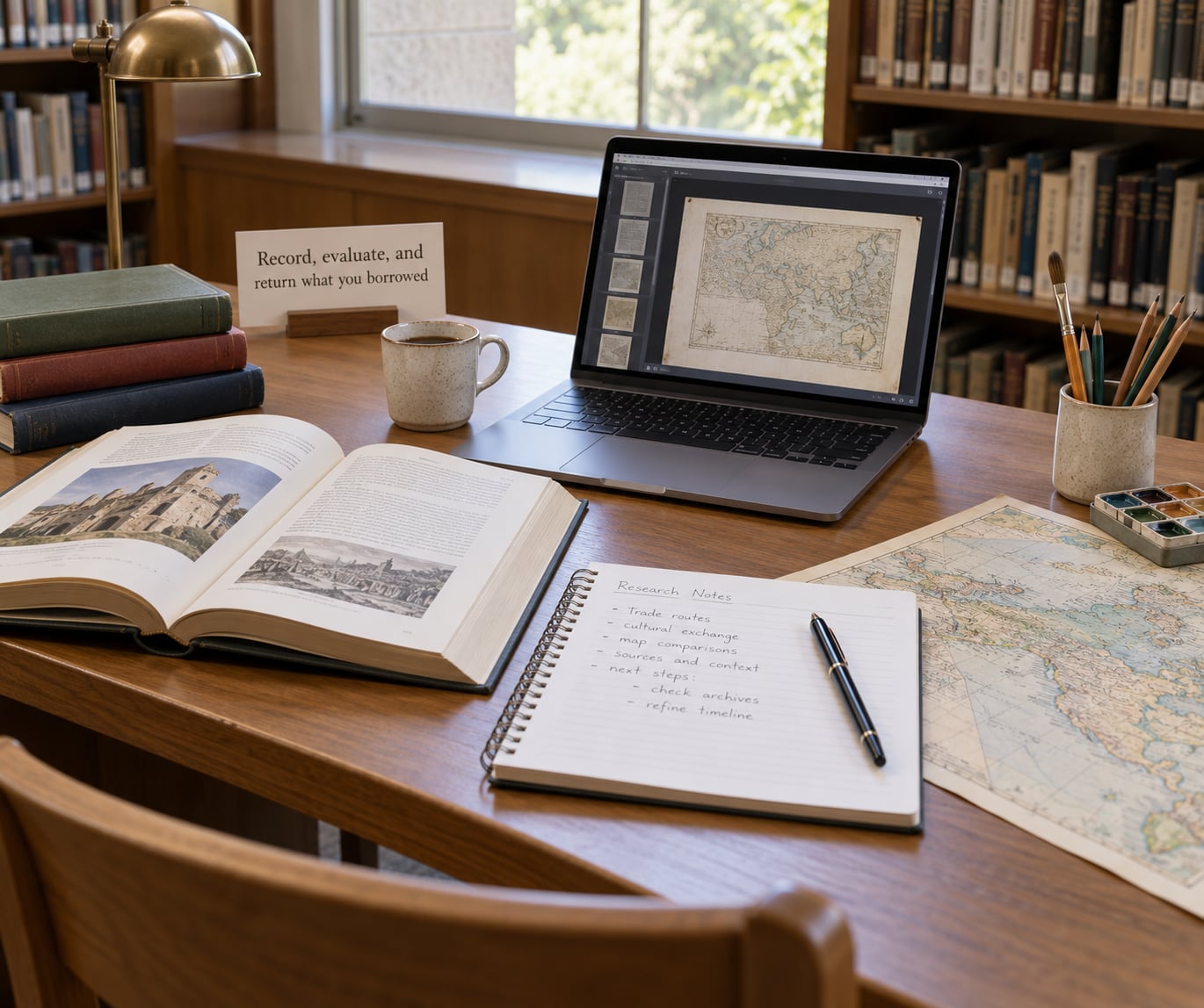 Record, evaluate, and return what you borrowed