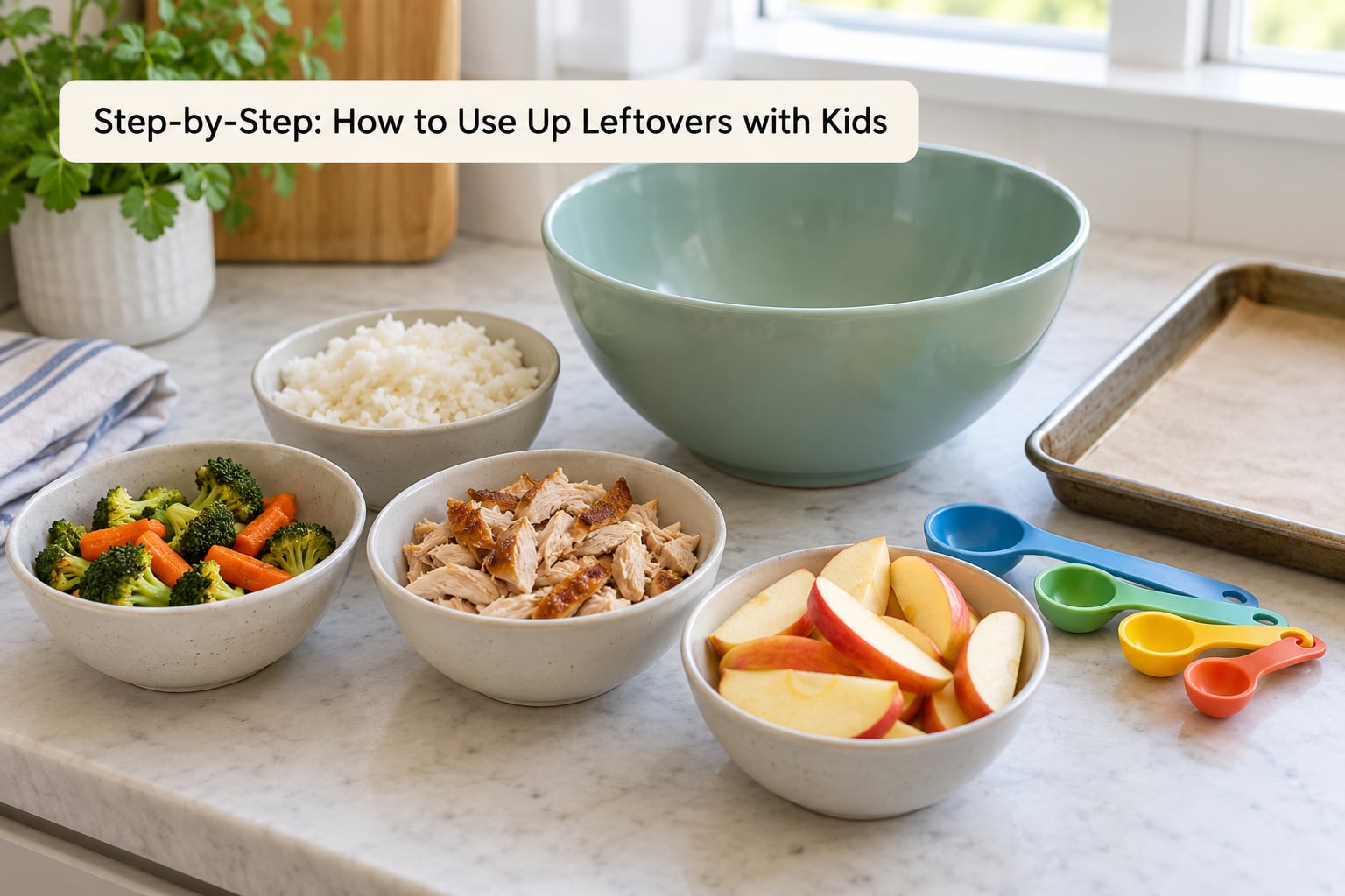 Step-by-Step: How to Use Up Leftovers with Kids