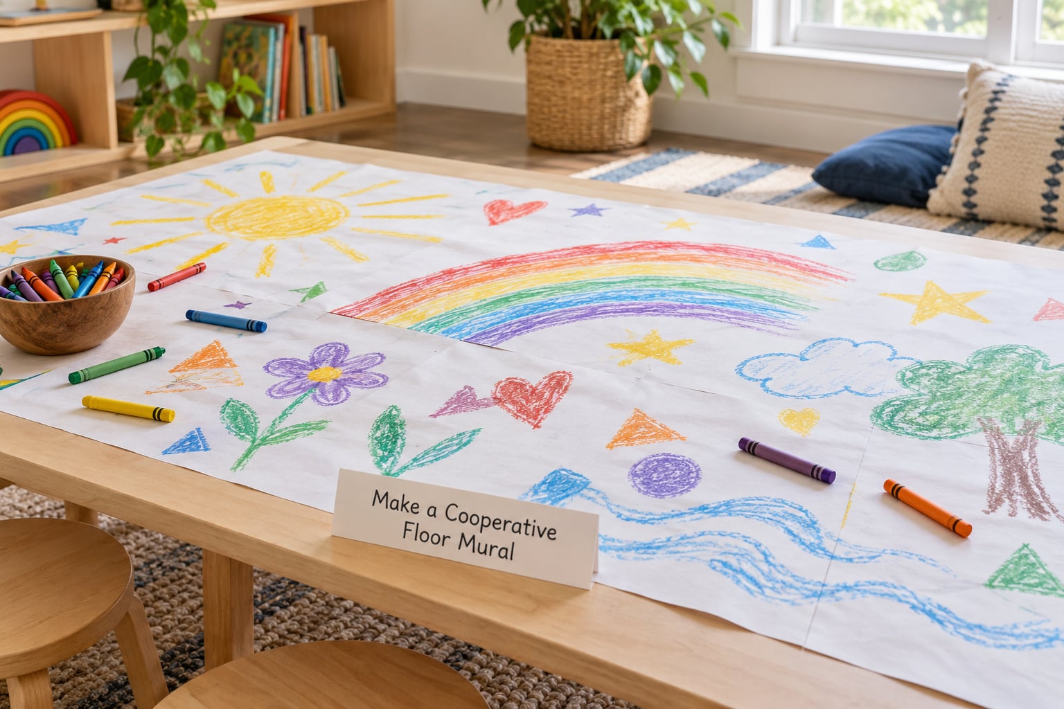 Make a Cooperative Floor Mural