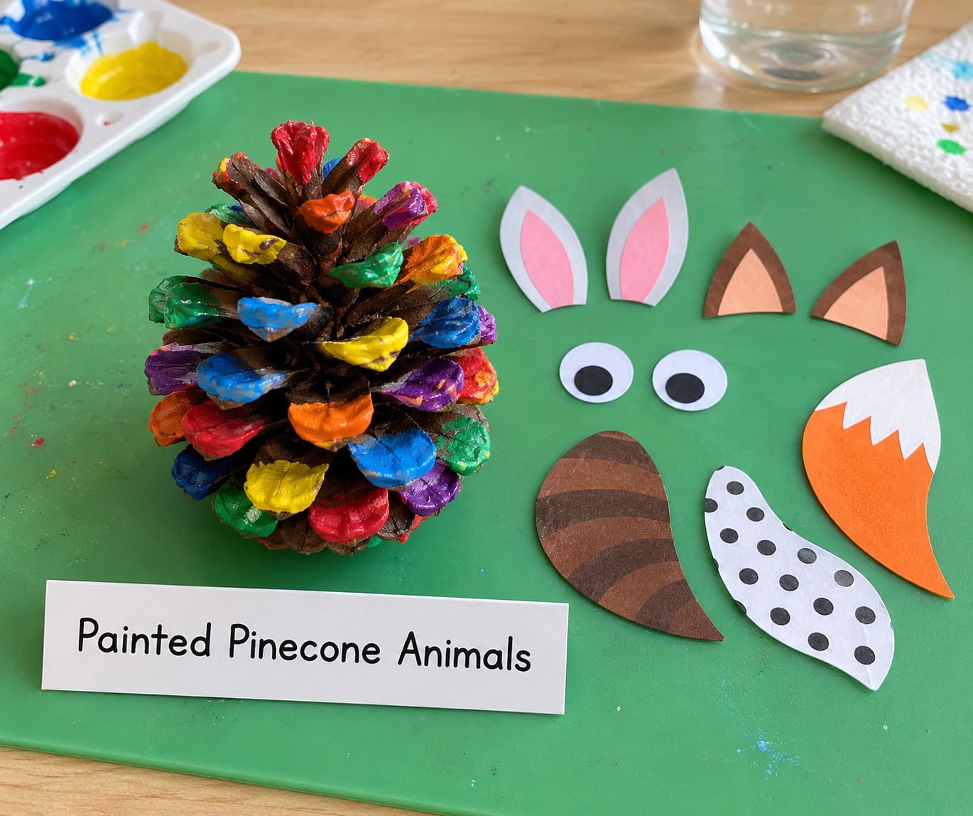 Painted Pinecone Animals