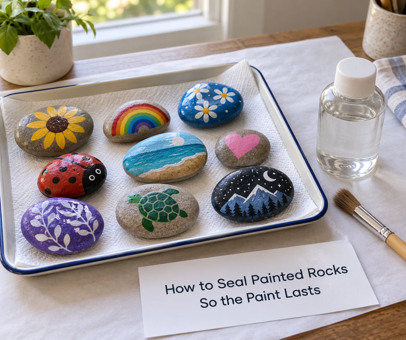 How to Seal Painted Rocks So the Paint Lasts