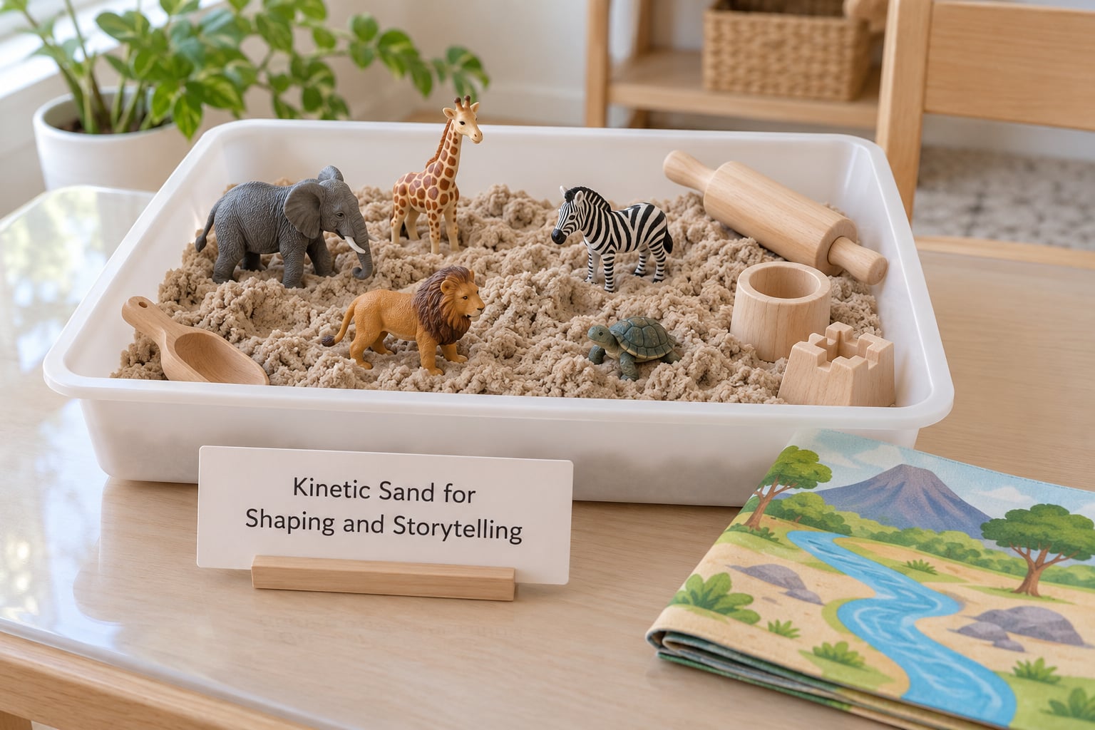Kinetic Sand for Shaping and Storytelling