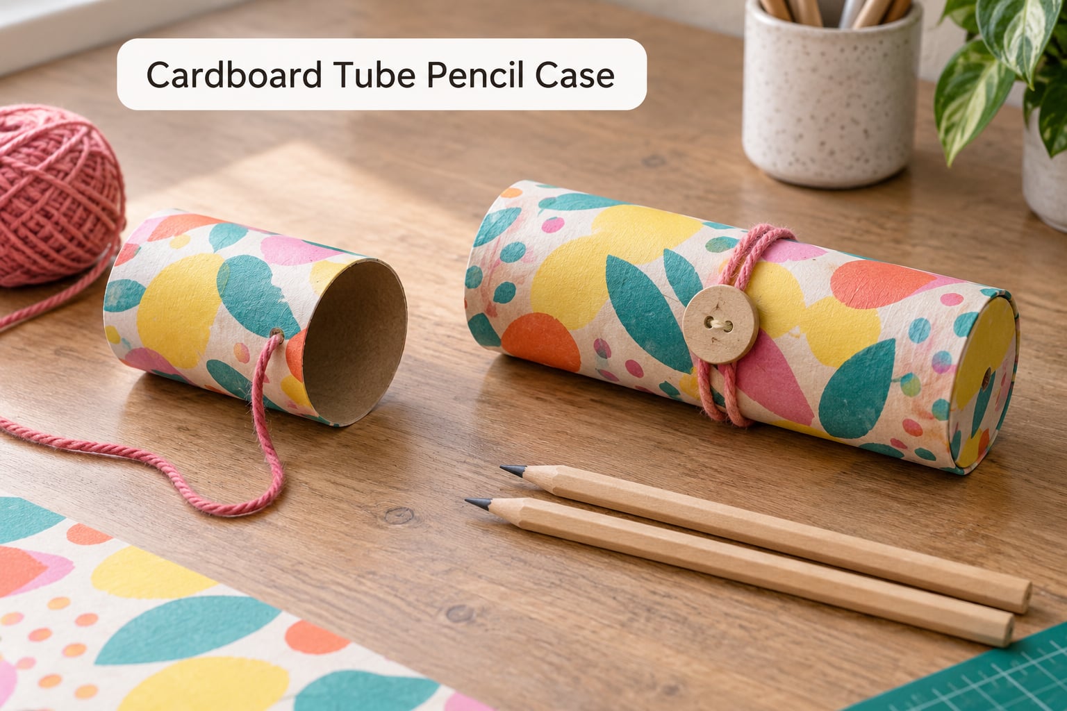 Cardboard Tube Pencil Case