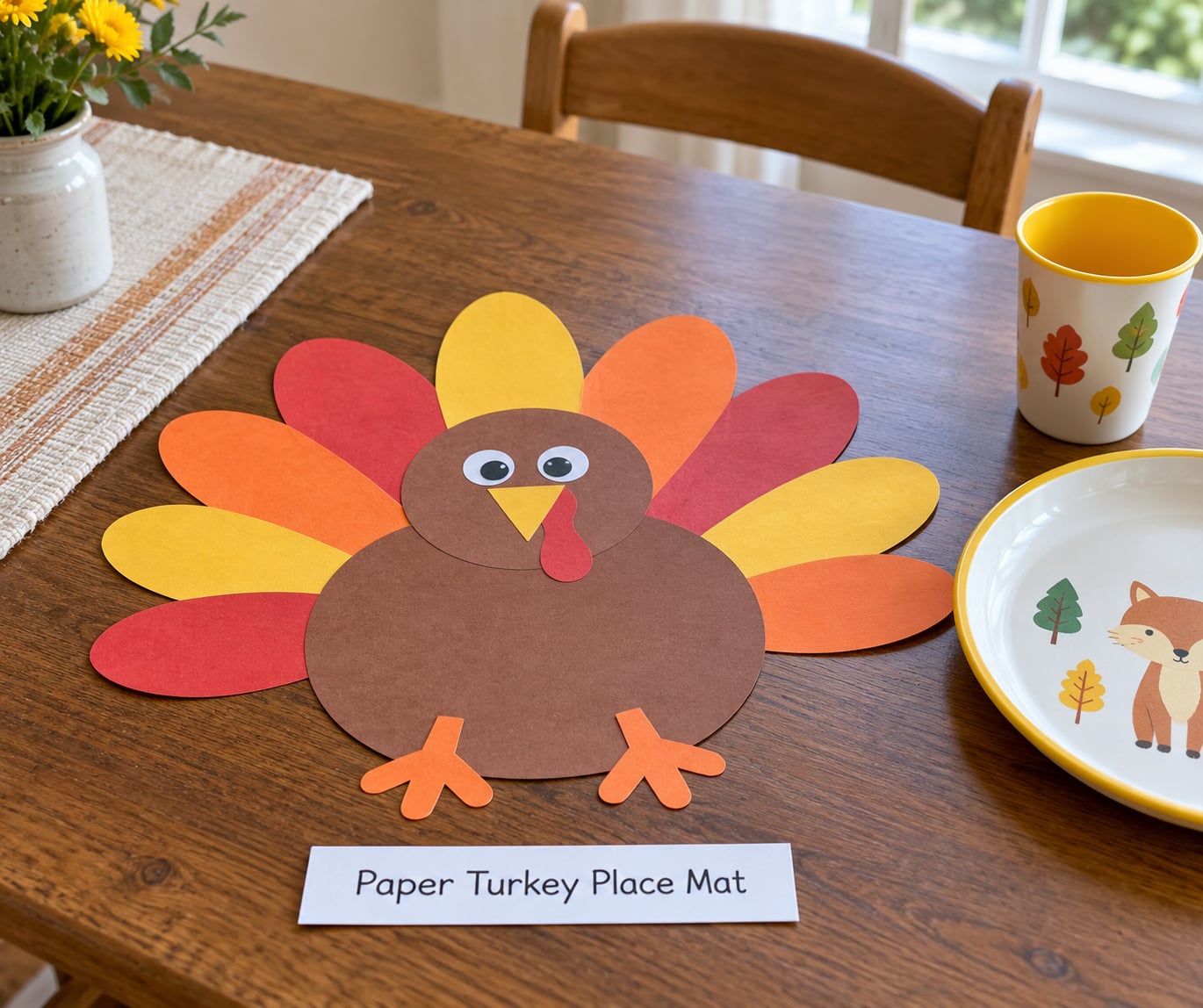Paper Turkey Place Mat